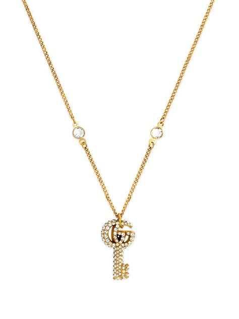 gucci key necklace|Gucci initial necklace.